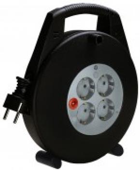 BRENNENSTUHL Vario Line Kabelbox 4-fach schwarz/lichtgrau 10m H05VV-F 3G1,5