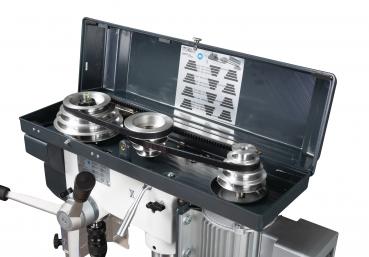 OPTIMUM OPTIdrill D33 Pro-SET Säulenbohrmaschine 400V mit Keilriemenantrieb, incl. BMP160 Maschinen-Schraubstock 3003040SET