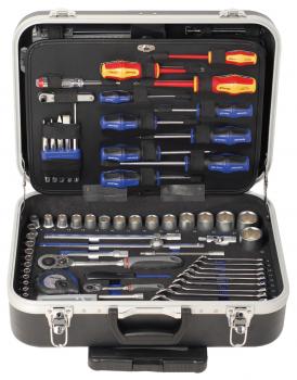 PROJAHN Universal-Werkzeug-Trolley Nr. 4963-01 130tlg. 1/4" + 1/2" proficraft, im robusten ABS-Trolley