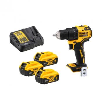 DEWALT Akku-Bohrschrauber DCD708P3T-18V mit 3 x Akku 18V/5,0Ah in der TSTAK™-Box