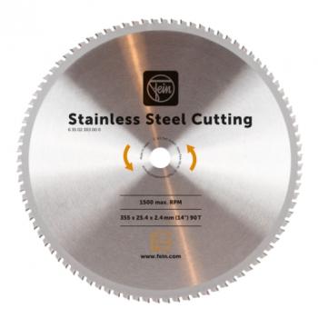 FEIN Sägeblatt Edelstahl Ø355mm Z90 passend zu MKAS 355 Metallkappsäge