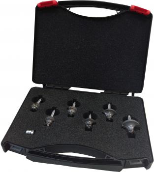 GUHDO HW-Abrundfräser-Satz 6tlg. Schaft=8mm, in Kunststoffbox