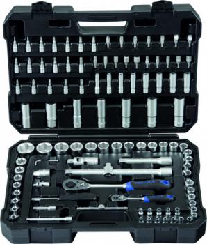 PROJAHN Steckschlüssel-Koffer Nr. 8654 108tlg. 1/4" + 1/2" proficraft, im Kunststoff-Koffer