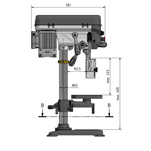 OPTIMUM OPTIdrill DQ20V Tischbohrmaschine 230V, stufenlos OPTIMUM OPTIdrill DQ20V Tischbohrmaschine 230V, stufenlos