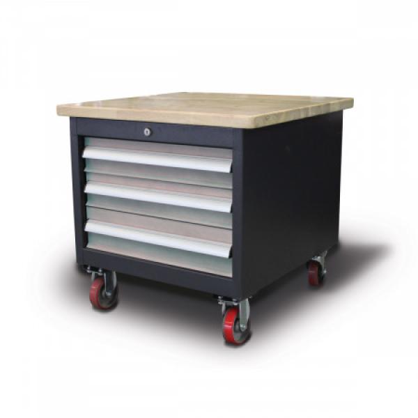 OPTIMUM Universal-Maschinen- und Werkzeugwagen MSU 3 mit 3 Schubladen 3352990