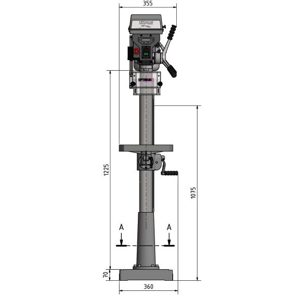OPTIMUM OPTIdrill D26 Pro-SET Säulenbohrmaschine 400V mit Keilriemenantrieb, incl. BMP130 Maschinen-Schraubstock 3003030SET OPTIMUM OPTIdrill D26 Pro-SET Säulenbohrmaschine 400V mit Keilriemenantrieb, incl. BMP130 Maschinen-Schraubstock 3003030SET
