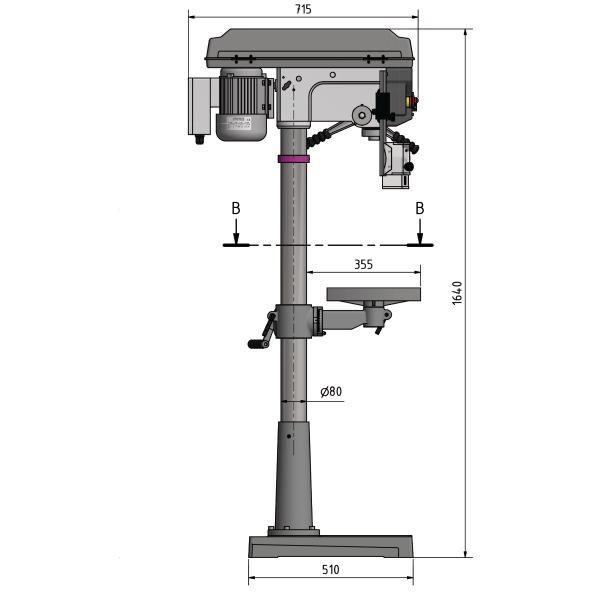 OPTIMUM OPTIdrill D26 Pro-SET Säulenbohrmaschine 400V mit Keilriemenantrieb, incl. BMP130 Maschinen-Schraubstock 3003030SET OPTIMUM OPTIdrill D26 Pro-SET Säulenbohrmaschine 400V mit Keilriemenantrieb, incl. BMP130 Maschinen-Schraubstock 3003030SET