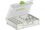 FESTOOL Systainer³ Organizer SYS3 ORG M 89 22xESB ca.L396xB296xH89mm, mit 22 Einsatzboxen bestückt