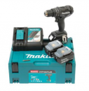 MAKITA Akku-Schlagbohrschrauber DHP482RF3J 18V mit 3 x 3,0Ah Akku Li-Ion -Sonderedition schwarz- im MAKPAC Gr.2